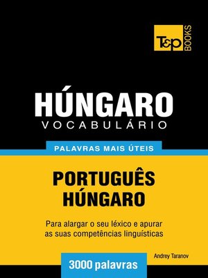 cover image of Vocabulário Português-Húngaro